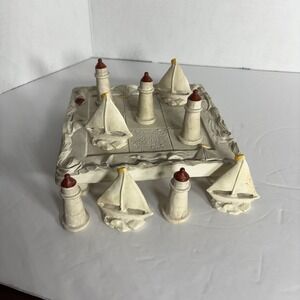 Hen-Feathers Nautical Tic Tac Toe Game Set